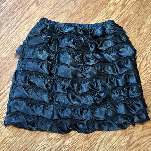 Hanna Andersson Black Layered Tulle Skirt Size 140/10 Fancy Dress Up - Picture 1 of 6